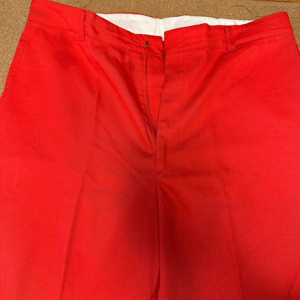 Dee Cee Workwear Pants‎ Mens 36x36 Red Vintage Made in USA Straight Leg Trousers